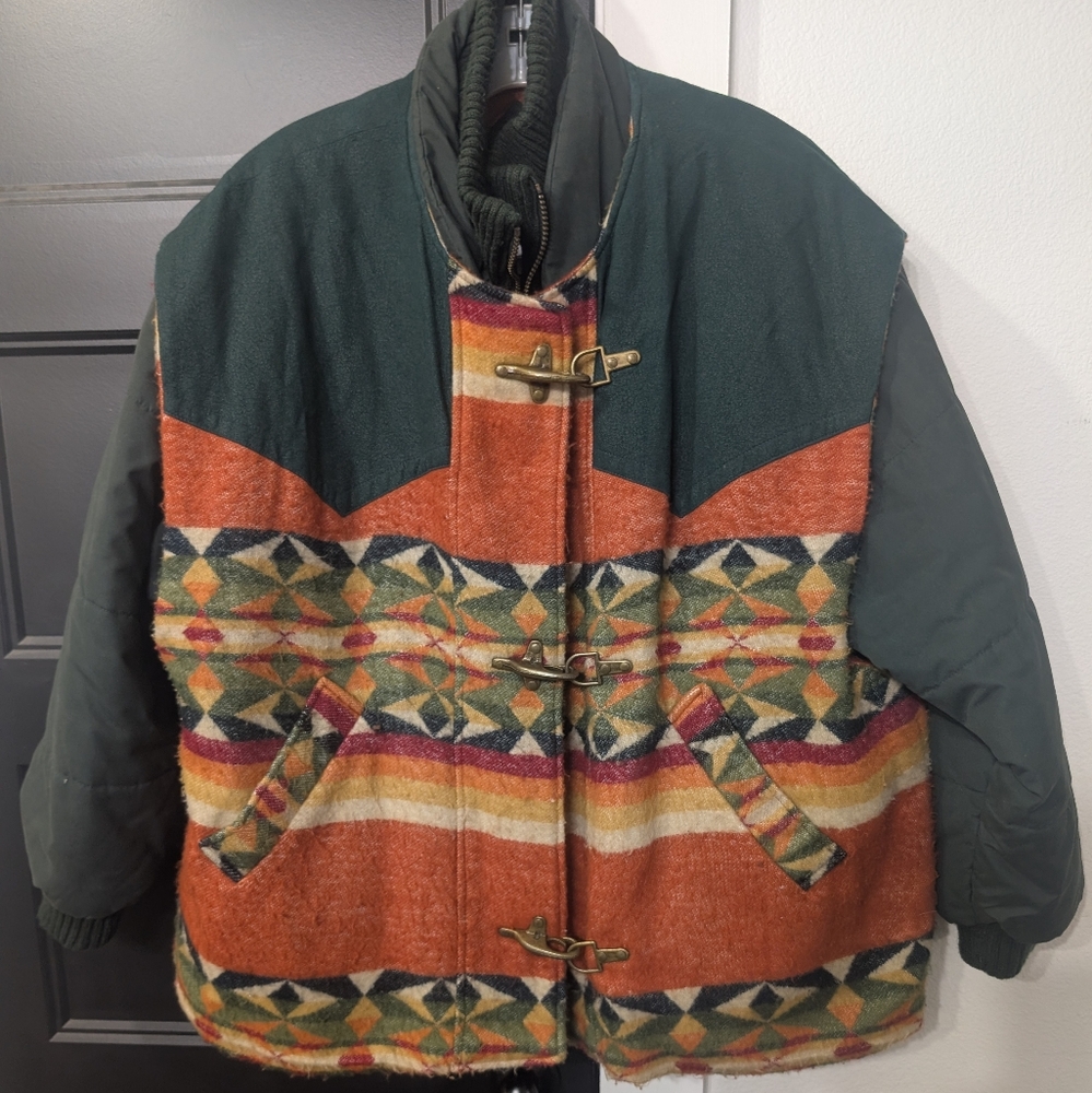 Vintage Mulberry street Aztec 2 Piece Coat